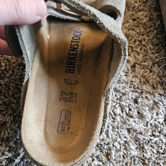 Birkenstock Suede Leather 37 size 6 Sandles Birks - Picture 3 of 5